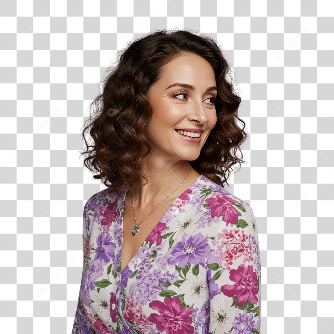 Mulheres Março Lilás PNG Transparente