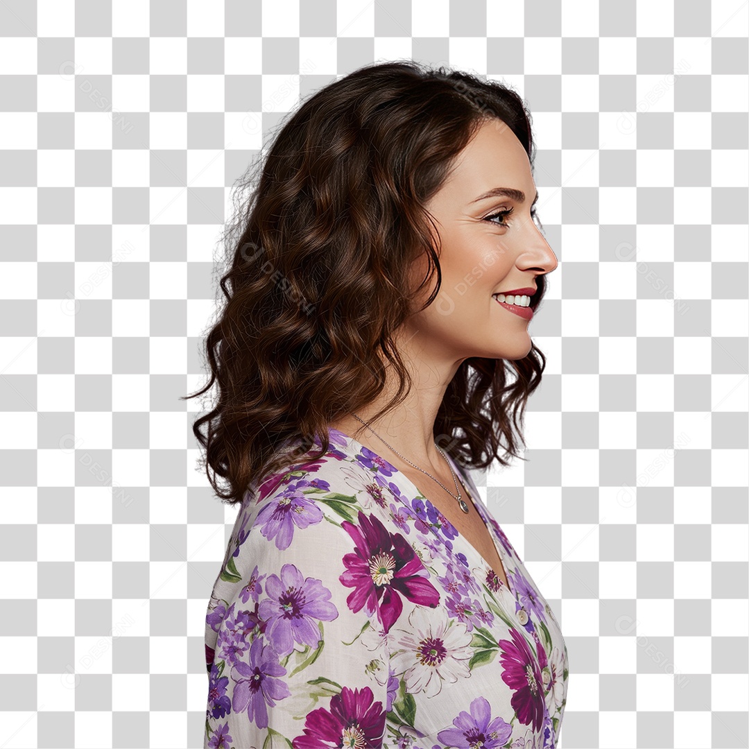 Mulheres Março Lilás PNG Transparente