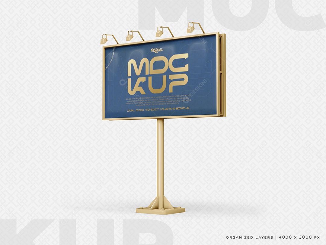Mockup Anúncio Outdoor PSD Editável