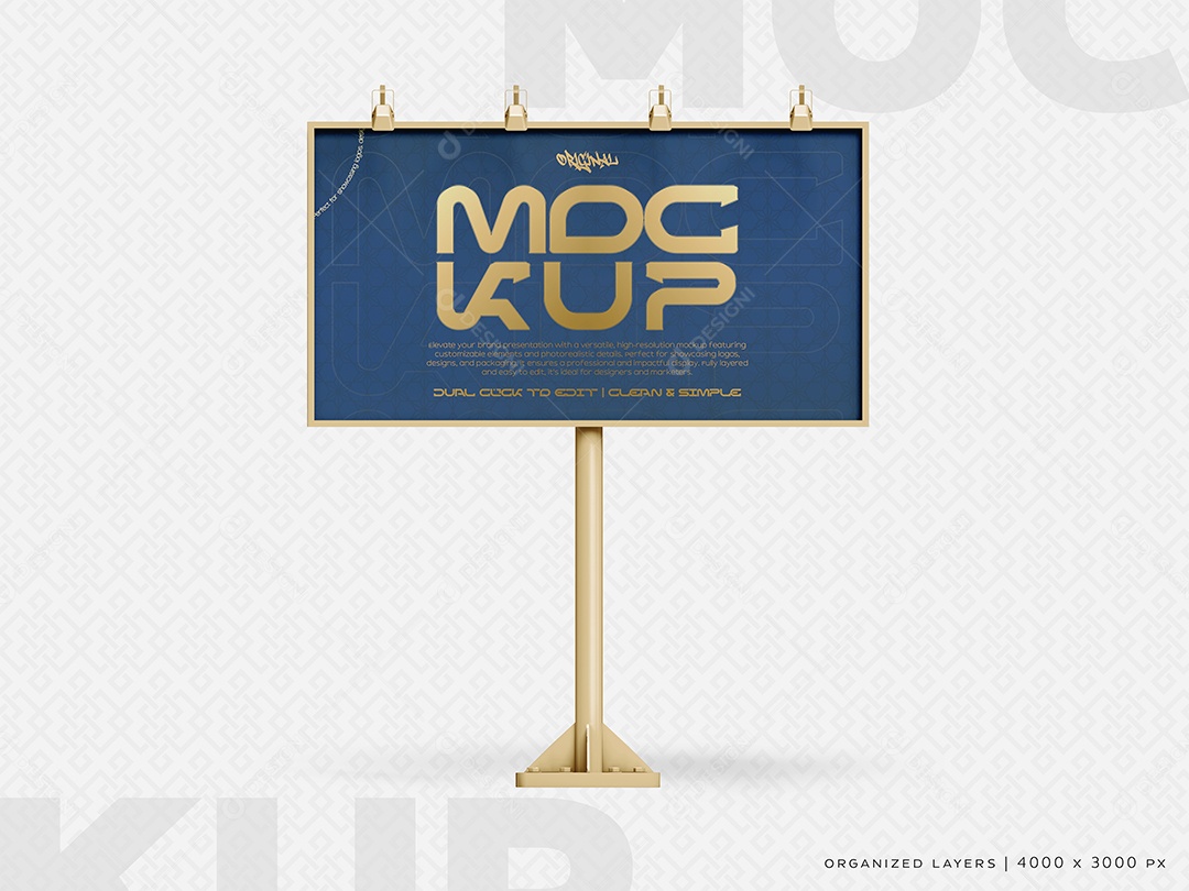 Mockup Anúncio Outdoor PSD Editável