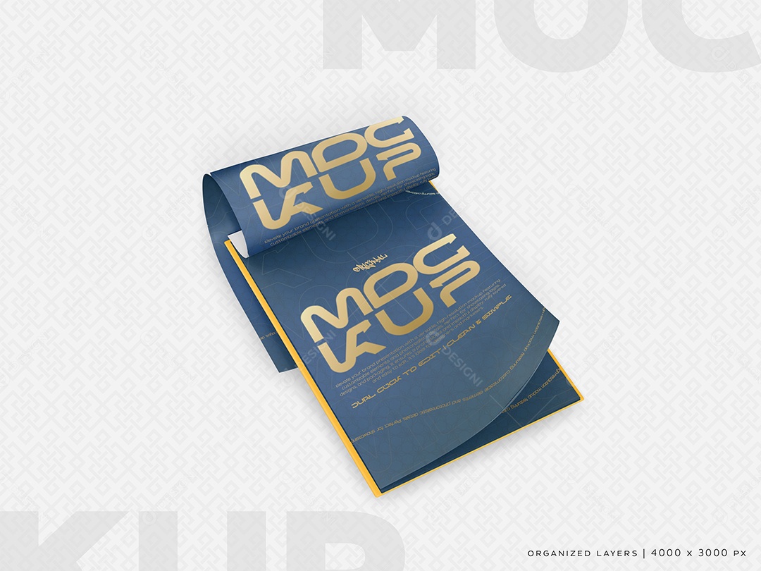 Mockup de Caderneta PSD Editável