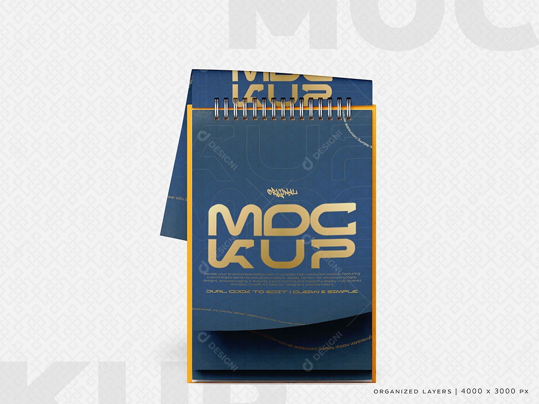 Mockup de Caderneta PSD Editável