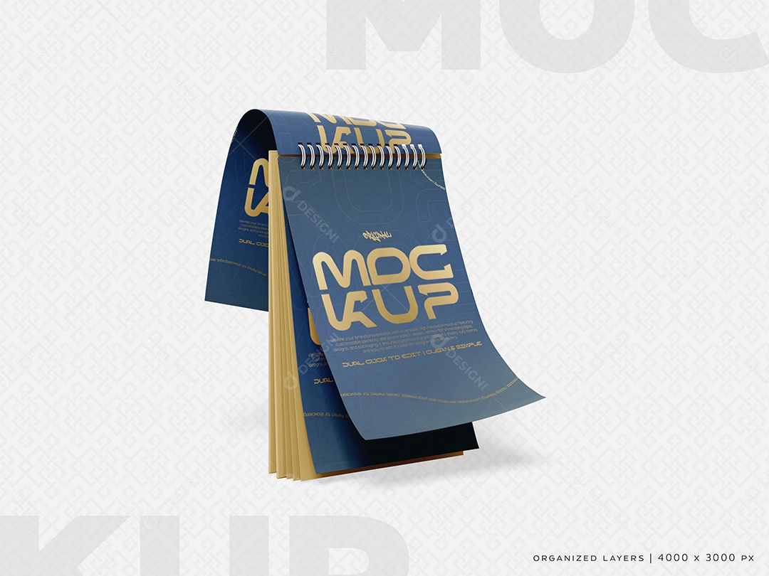 Mockup de Caderneta PSD Editável