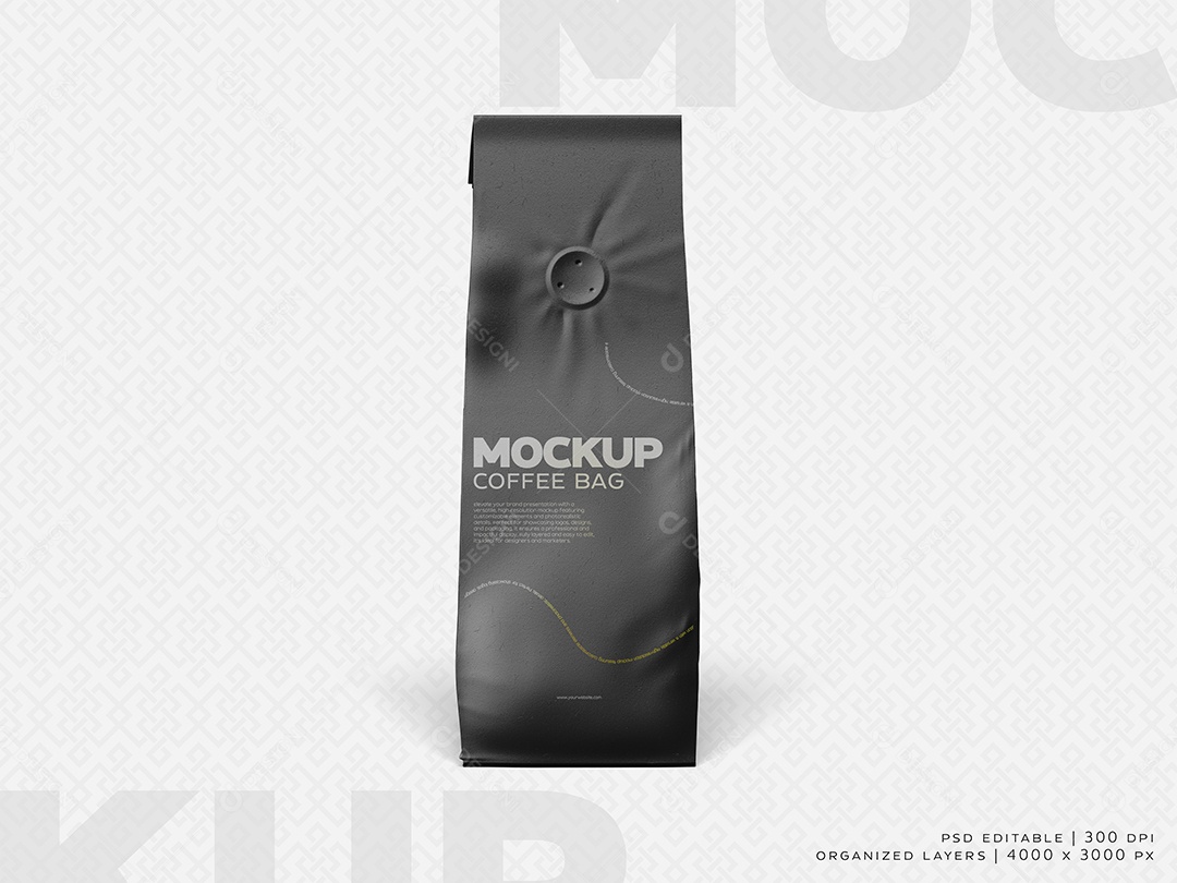 Mockup de Embalagem de Café PSD Editável