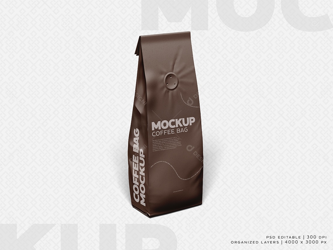 Mockup de Embalagem de Café PSD Editável