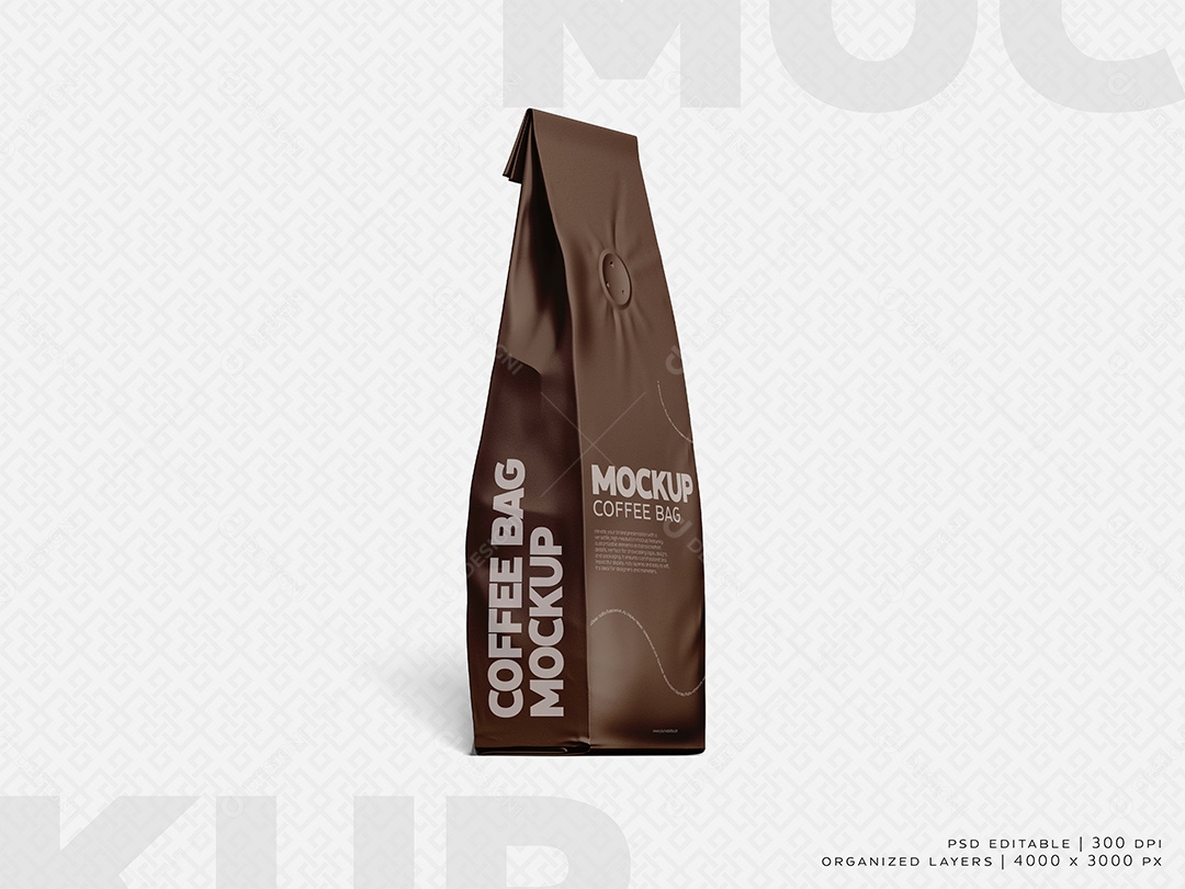 Mockup de Embalagem de Café PSD Editável