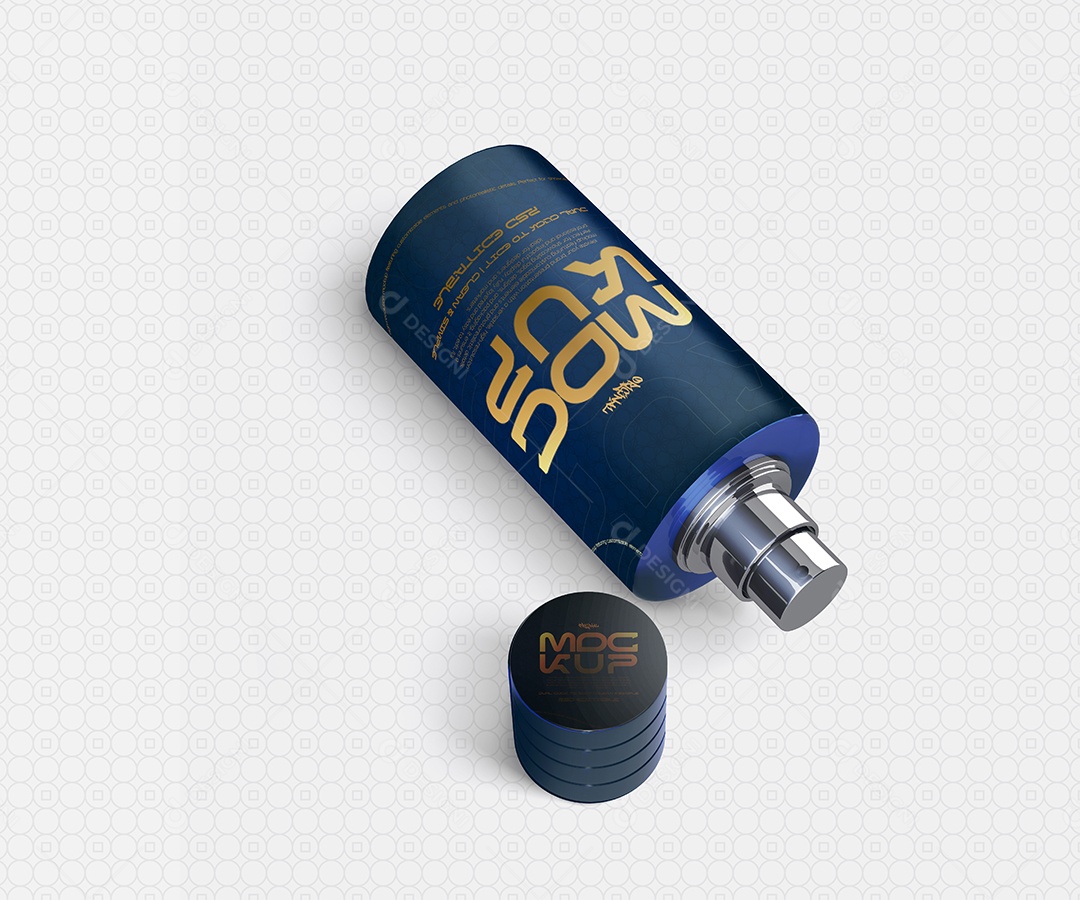 Mockup de Frasco de Perfume PSD Editável
