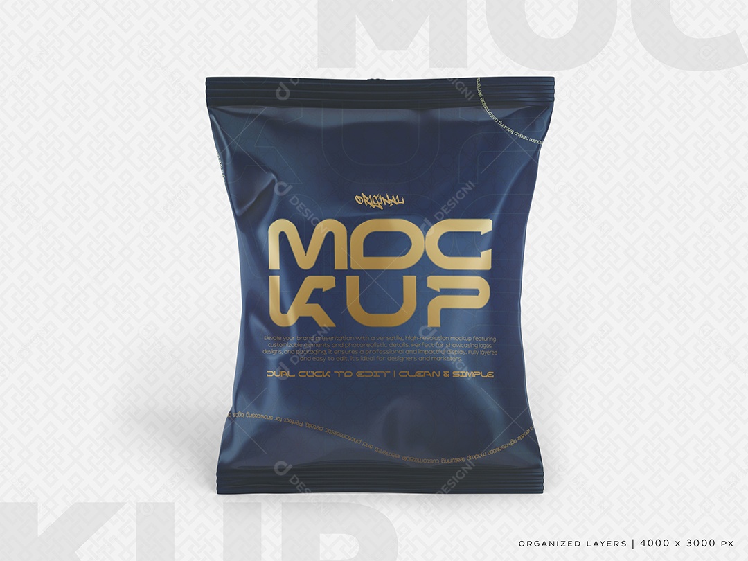 Mockup Embalagem De Lanche PSD Editável