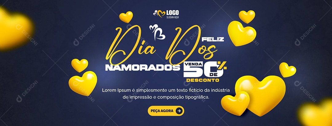 Feliz Dia dos Namorados 14 de Fevereiro Social Media PSD Editável