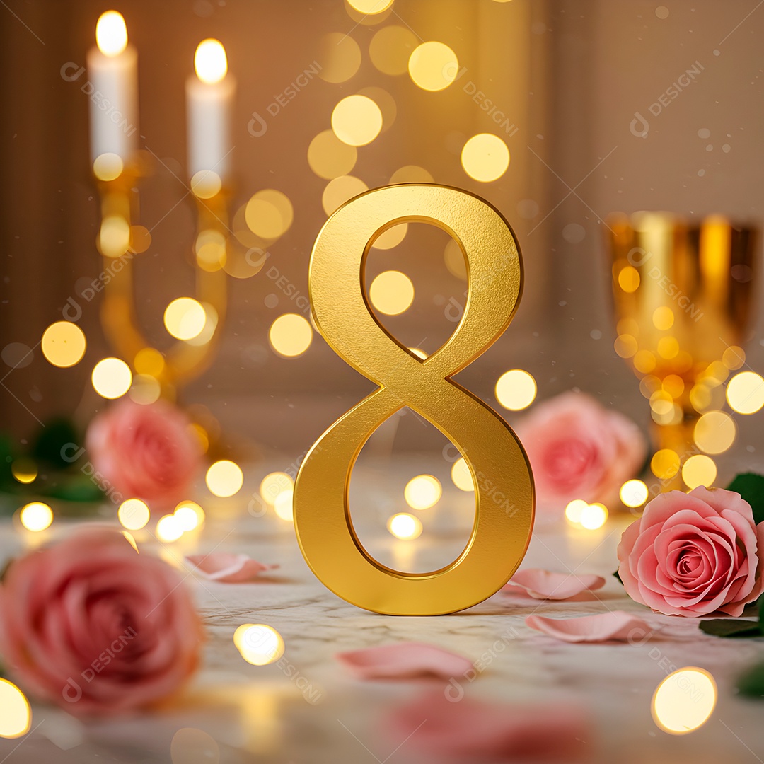 8 de março dia internacional da mulher celebrando a força e a beleza das mulheres em background