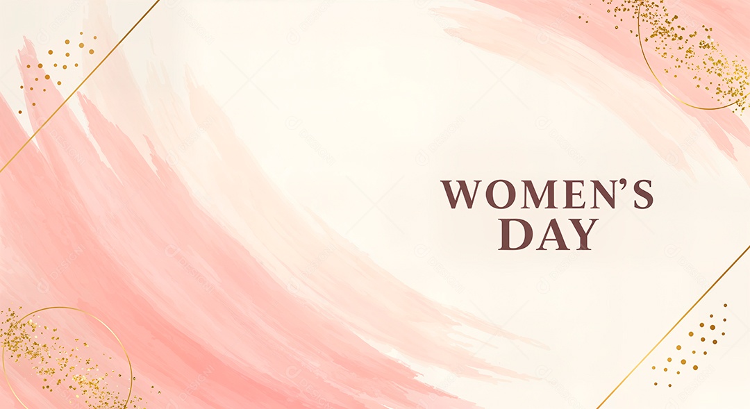 Feliz dia internacional da mulher celebrando a força e a beleza das mulheres em background