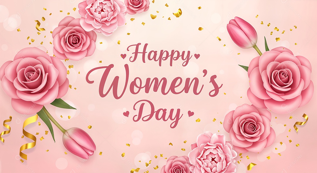 8 de março dia Internacional da Mulher celebrando a força e a beleza das mulheres