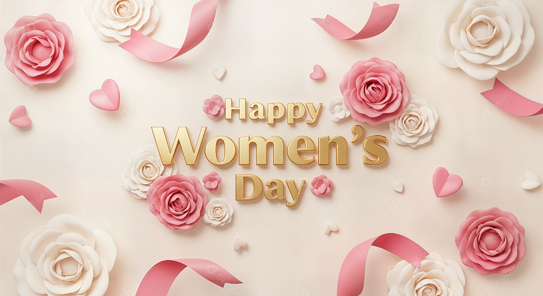 8 de março dia Internacional da Mulher celebrando a força e a beleza das mulheres