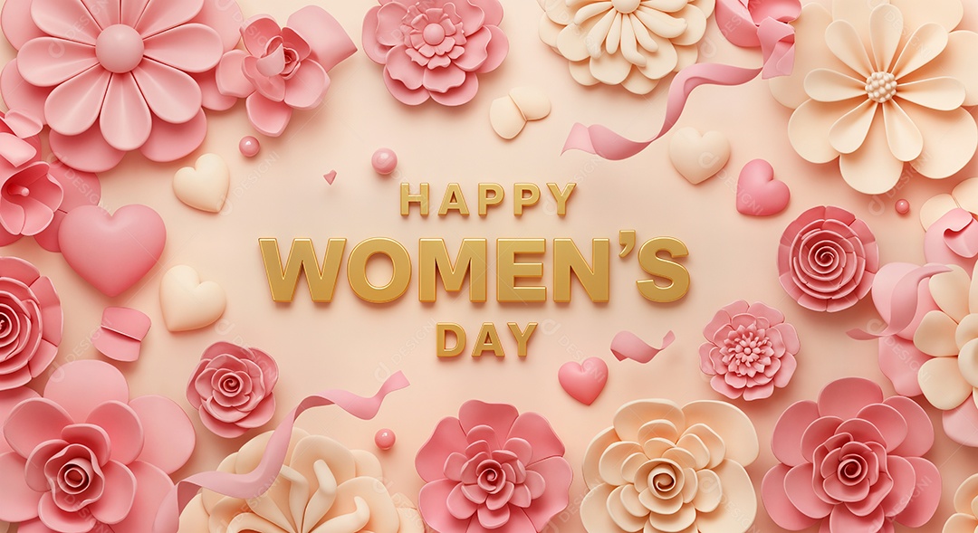 8 de março dia Internacional da Mulher celebrando a força e a beleza das mulheres