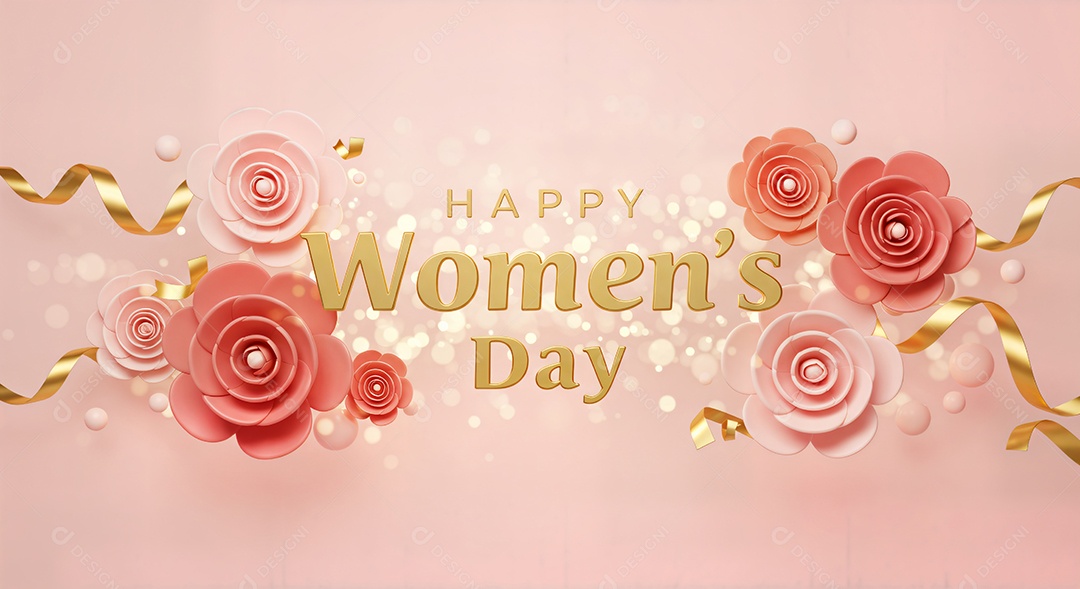 8 de março dia Internacional da Mulher celebrando a força e a beleza das mulheres