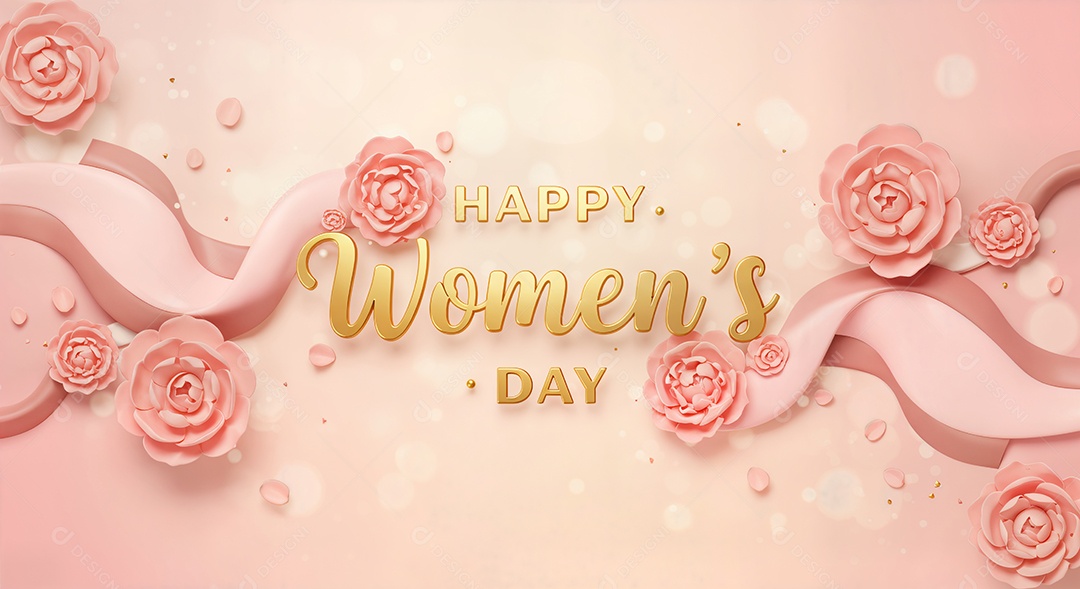 8 de março dia Internacional da Mulher celebrando a força e a beleza das mulheres