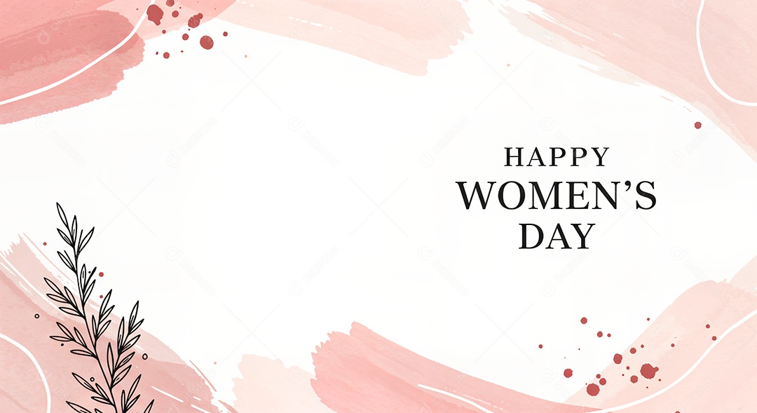 Feliz dia internacional da mulher celebrando a força e a beleza das mulheres em background