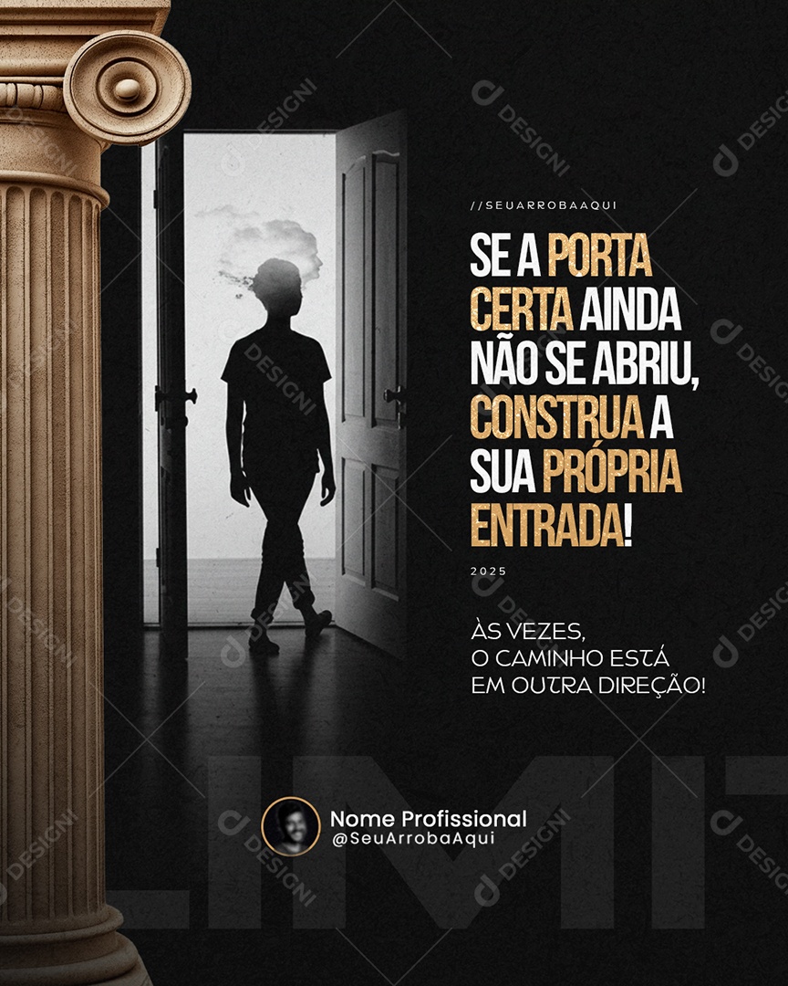 Coach Construa a Sua Própria Entrada Social Media PSD Editável