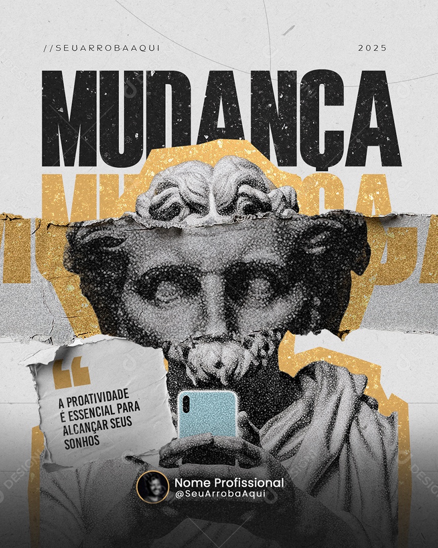 Coach Mudança Social Media PSD Editável