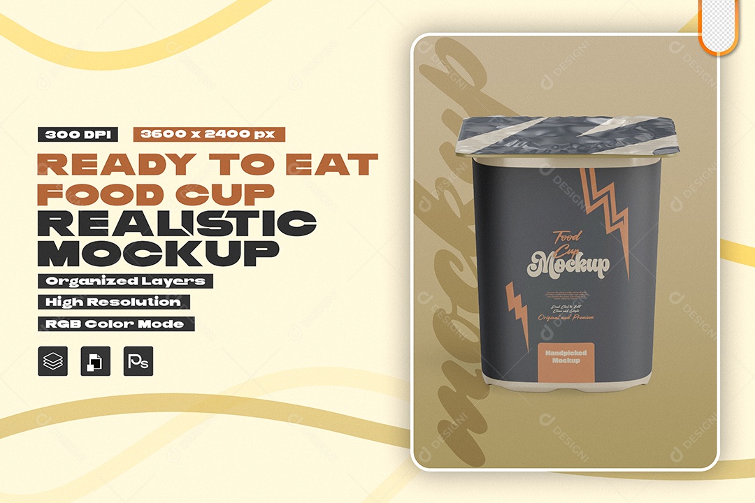 Mockup de Copo PSD Editável