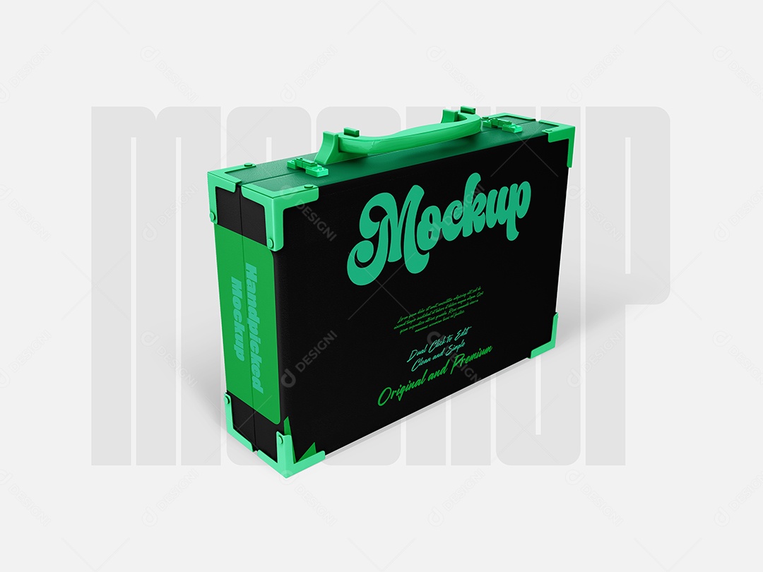 Mockup Mala de Dinhero PSD Editável