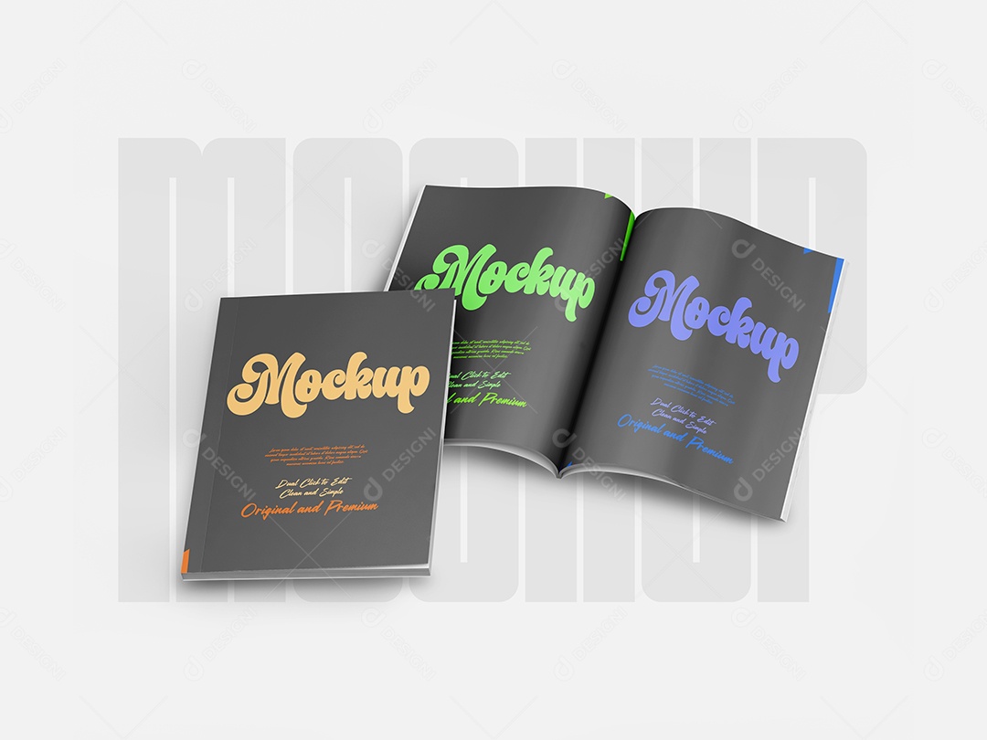 Mockup de Revistas PSD Editável