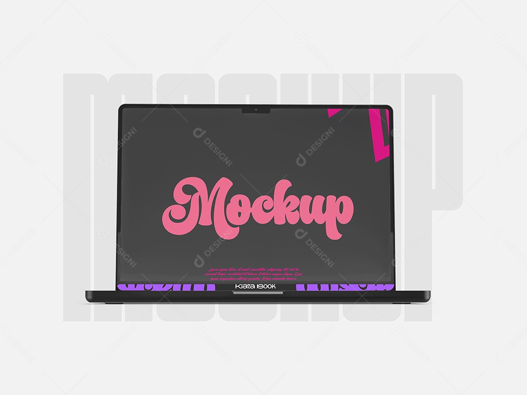 Mockup de Notebook PSD Editável