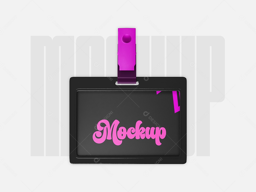 Mockup Cartão De Identificação PSD Editável