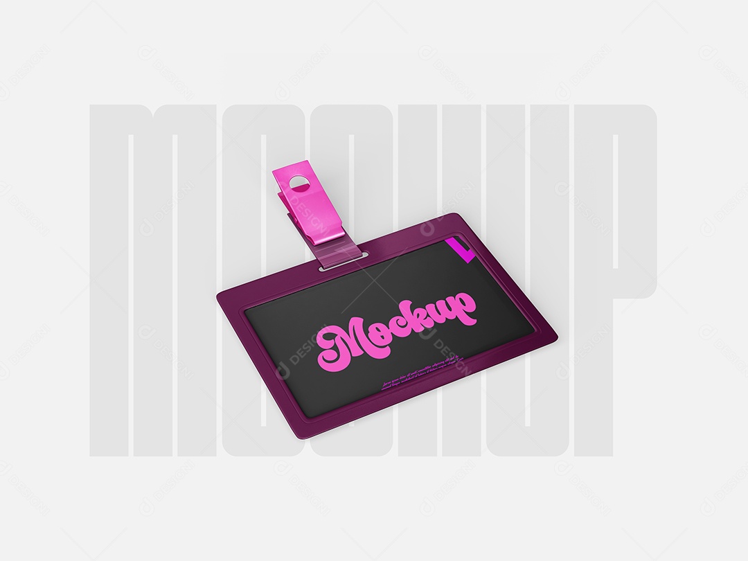 Mockup Cartão De Identificação PSD Editável