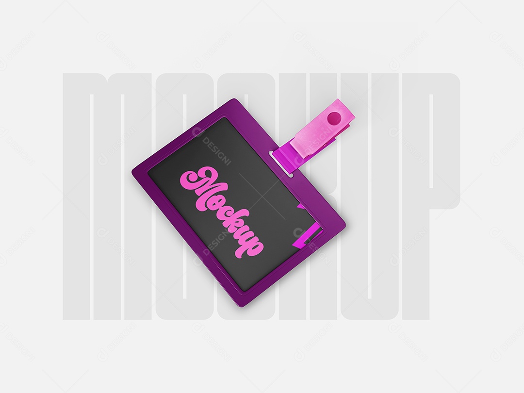 Mockup Cartão De Identificação PSD Editável