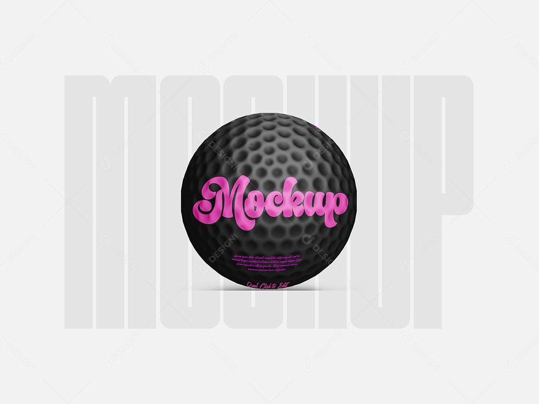 Mockup Bola de Golf PSD Editável