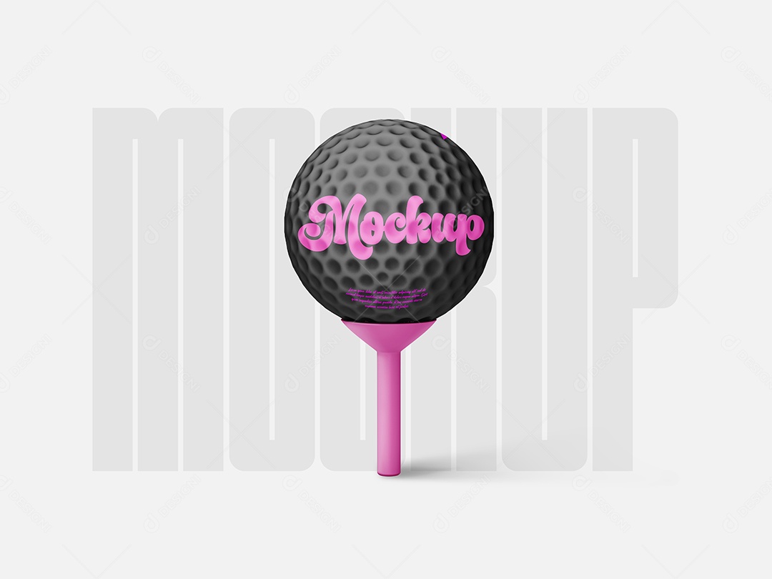 Mockup Bola de Golf PSD Editável