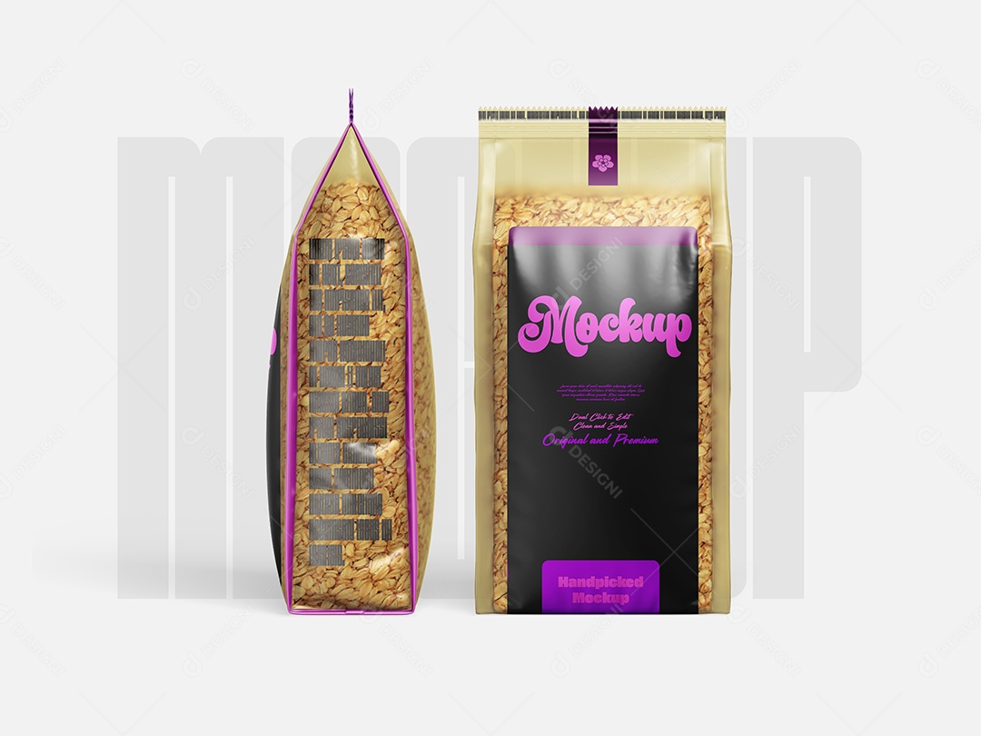 Mockup de Duas Embalagem de Café PSD Editável