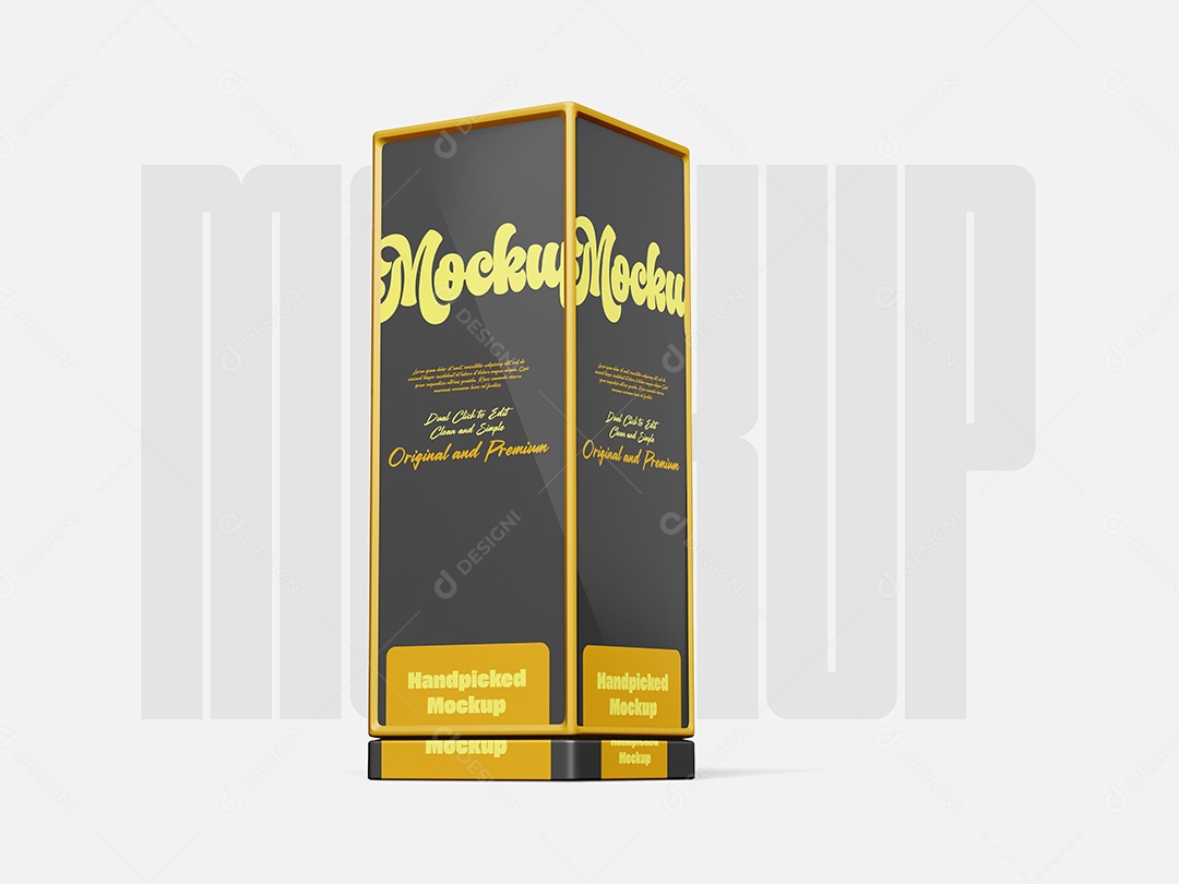 Mockup Caixa de Anúncio PSD Editável