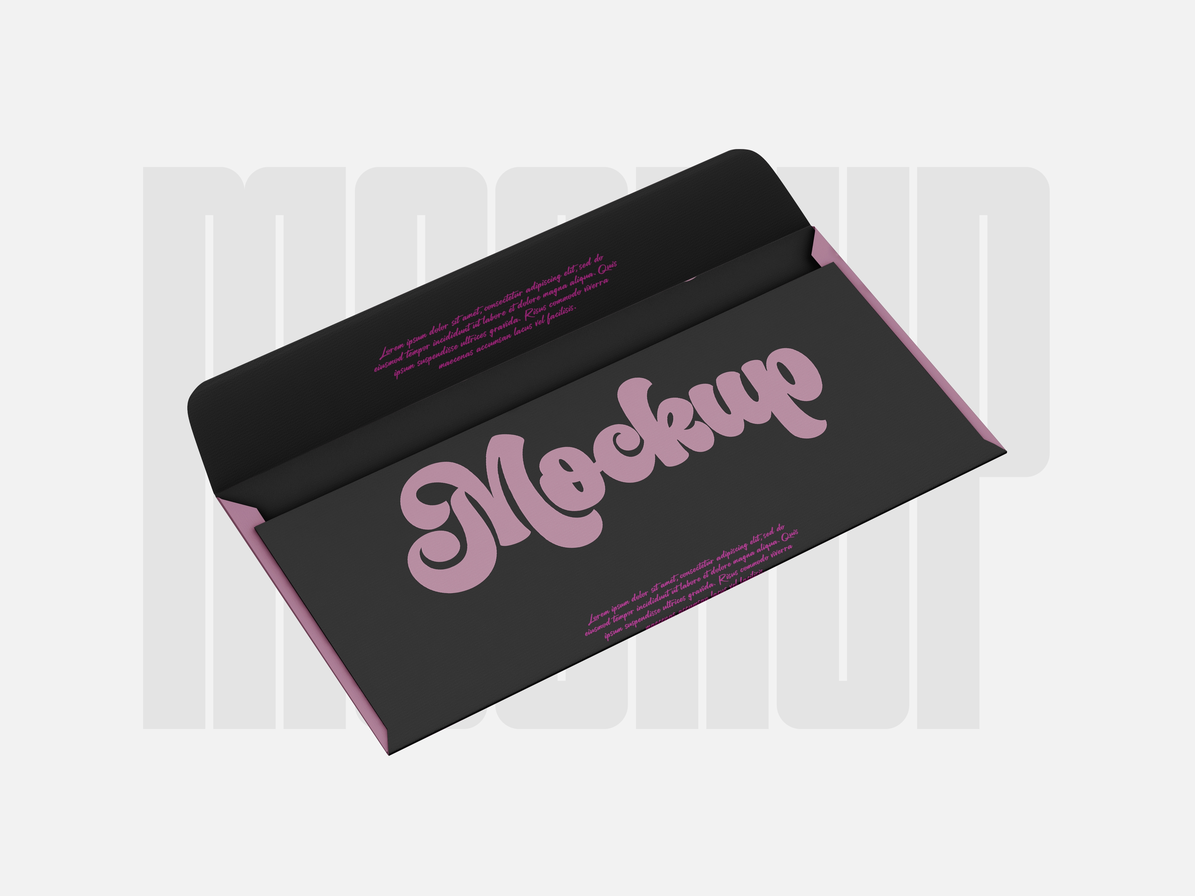 Mockup Carta de Convite PSD Editável