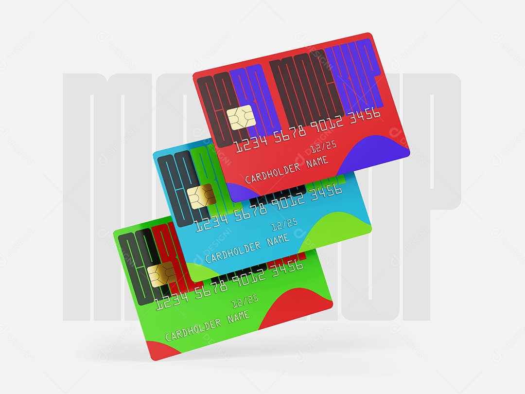 Mockup de Cartões PSD Editável