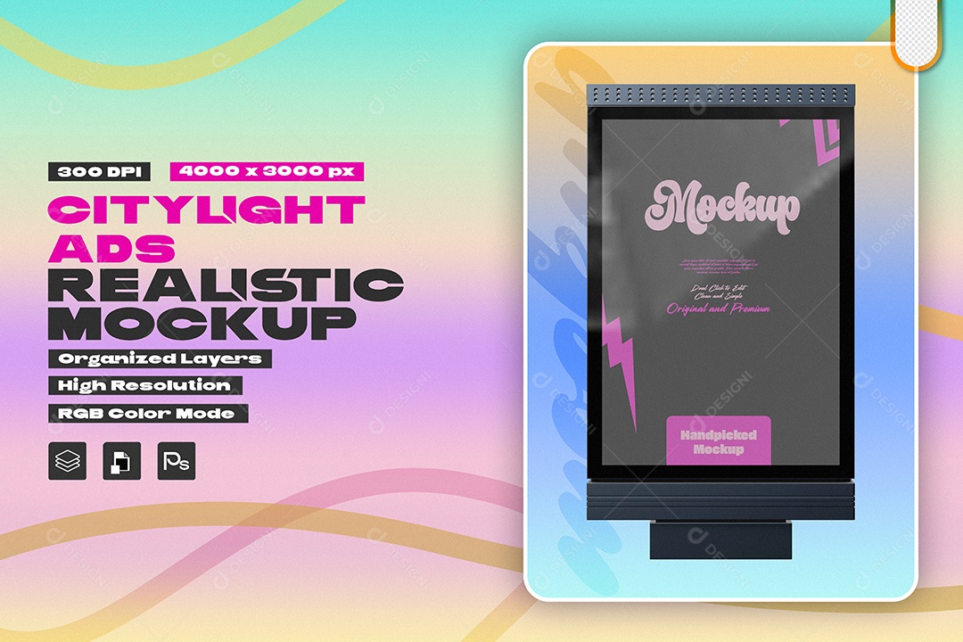 Mockup Embalagem de Doce PSD Editável