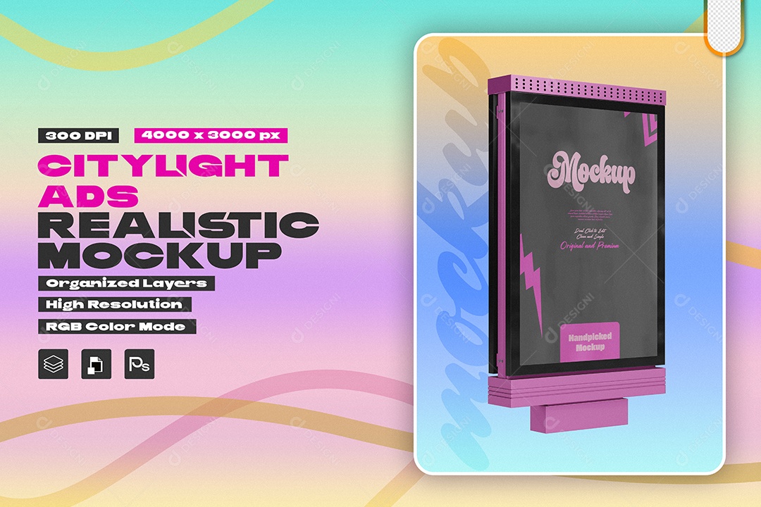 Mockup Embalagem de Doce PSD Editável