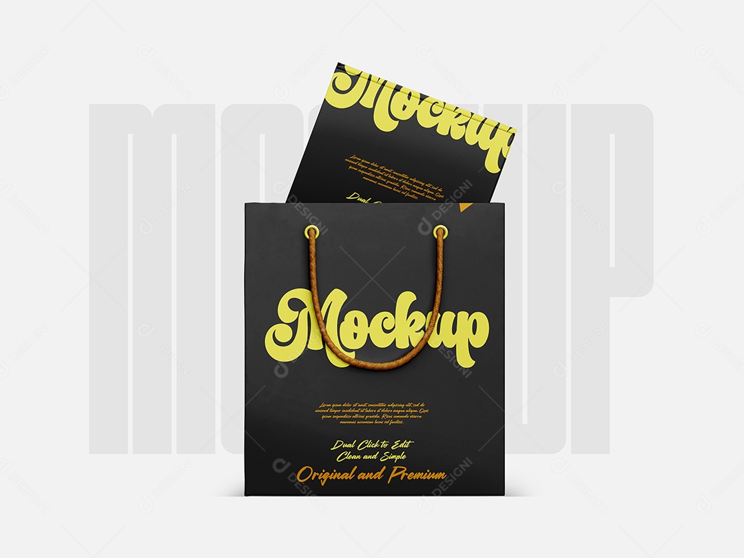 Mockup de Sacola de Compras PSD Editável