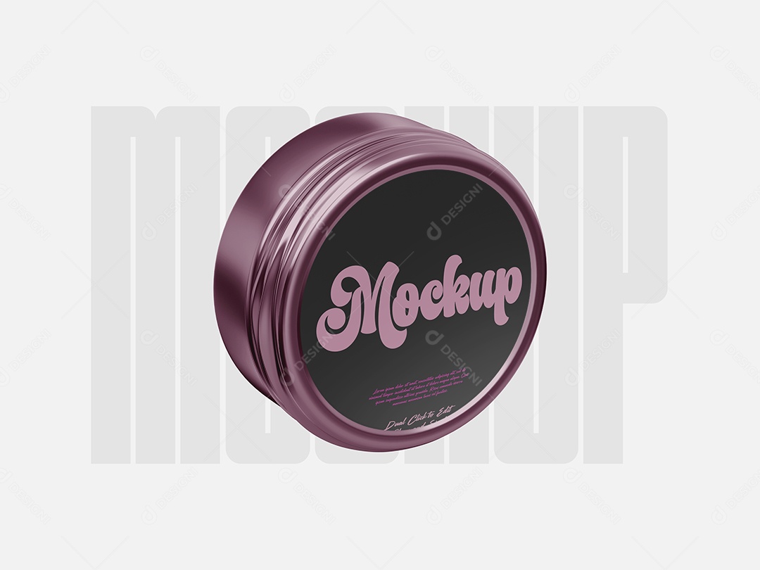 Mockup Frasco de Creme PSD Editável