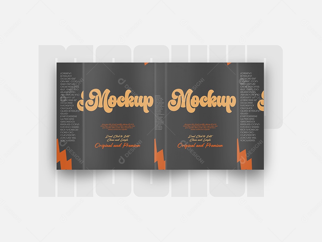 Mockup de Livro Aberto PSD Editável
