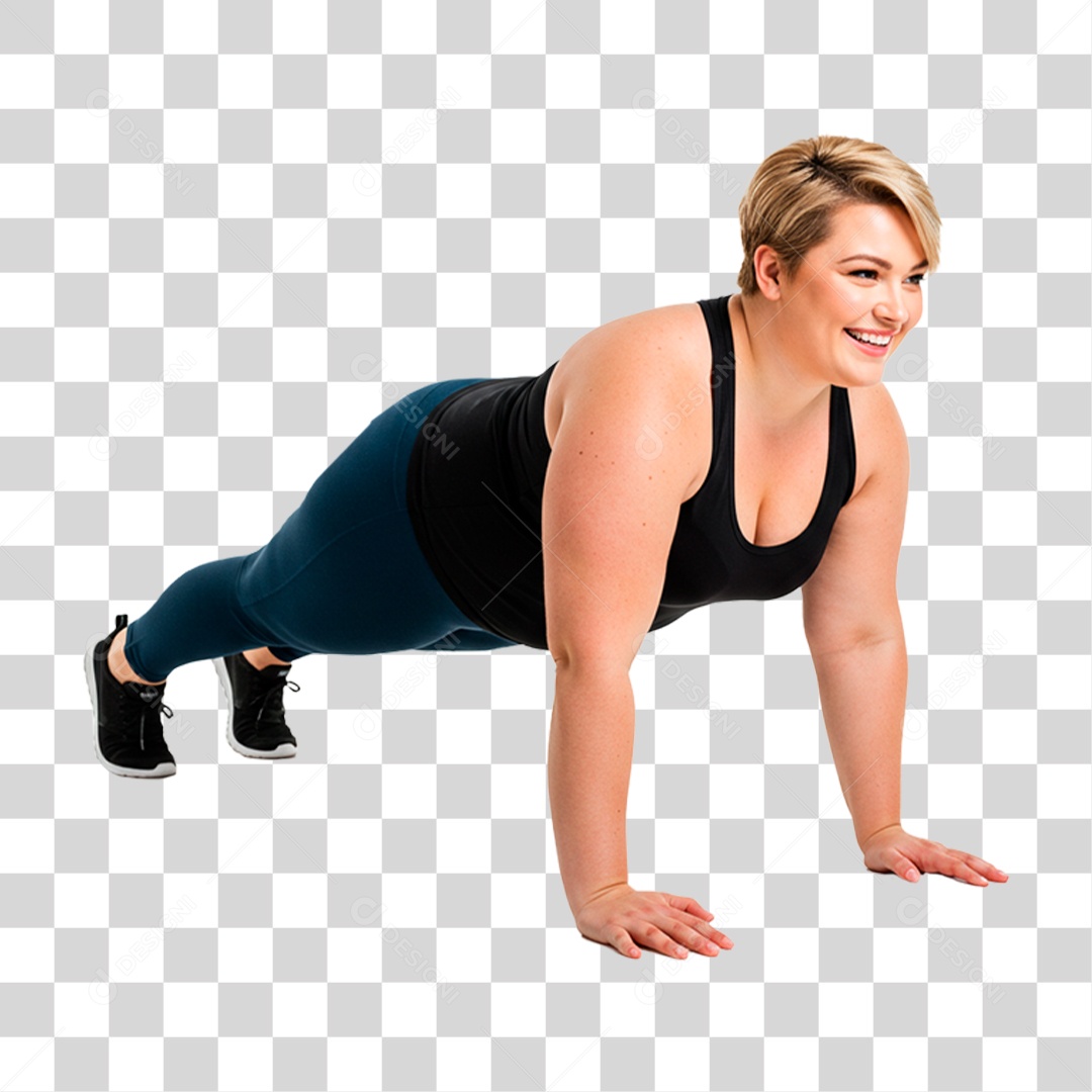 Mulher Treinando PNG Transparente