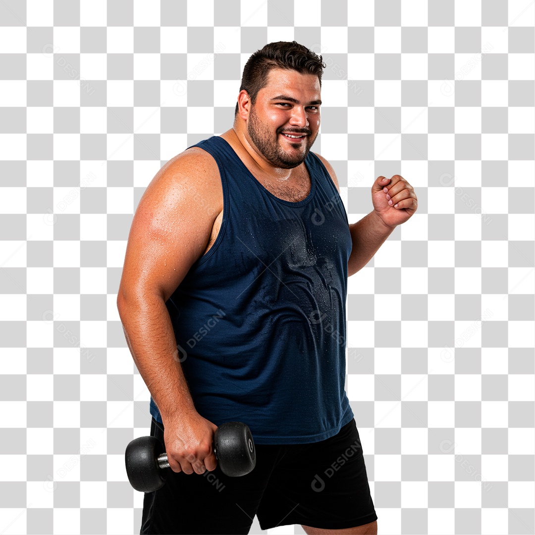 Homem Treinando PNG Transparente