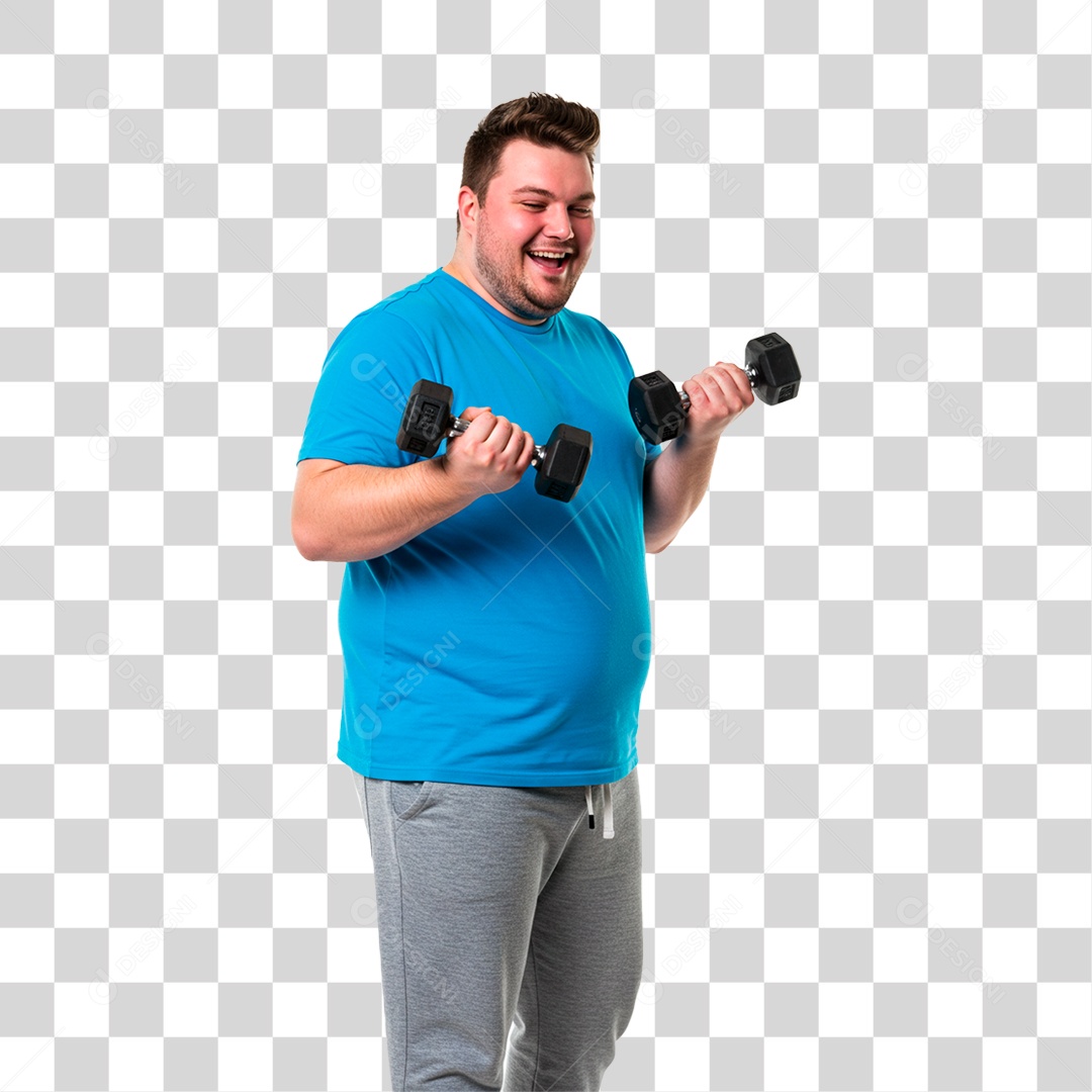 Homem Treinando PNG Transparente