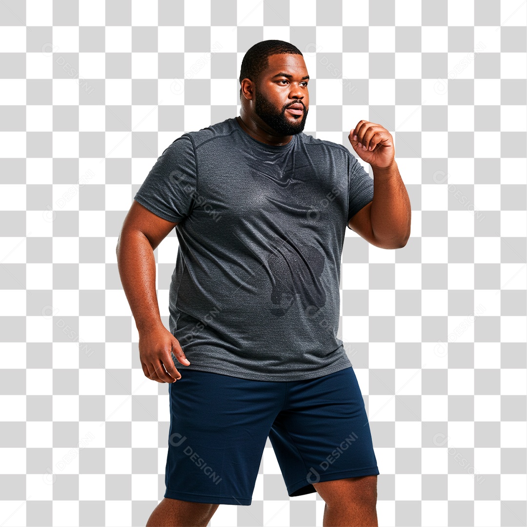 Homem Treinando PNG Transparente