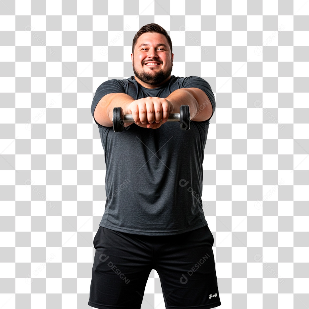 Homem Treinando PNG Transparente