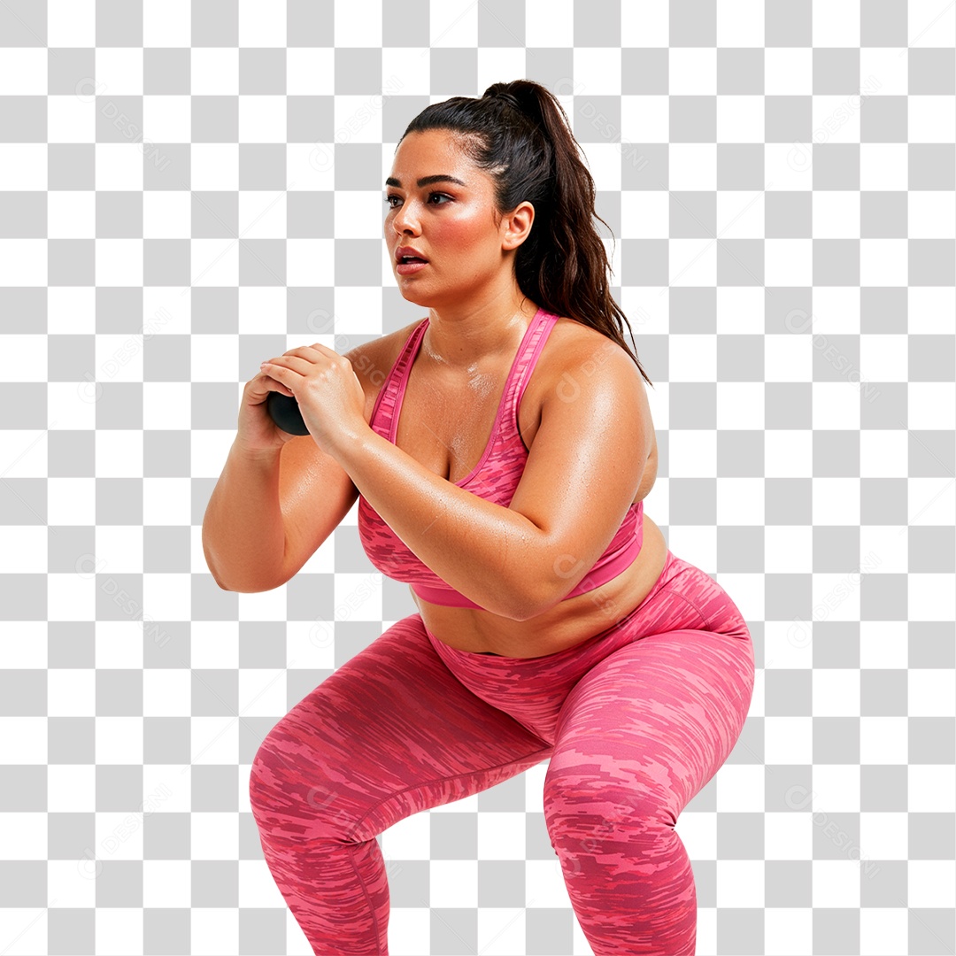 Mulher Treinando PNG Transparente