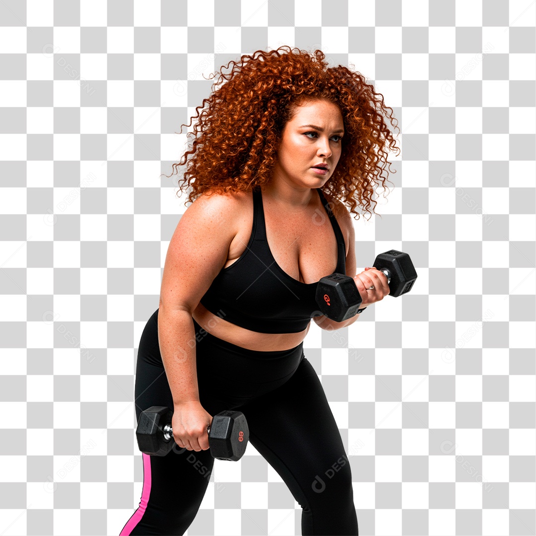 Mulher Treinando PNG Transparente