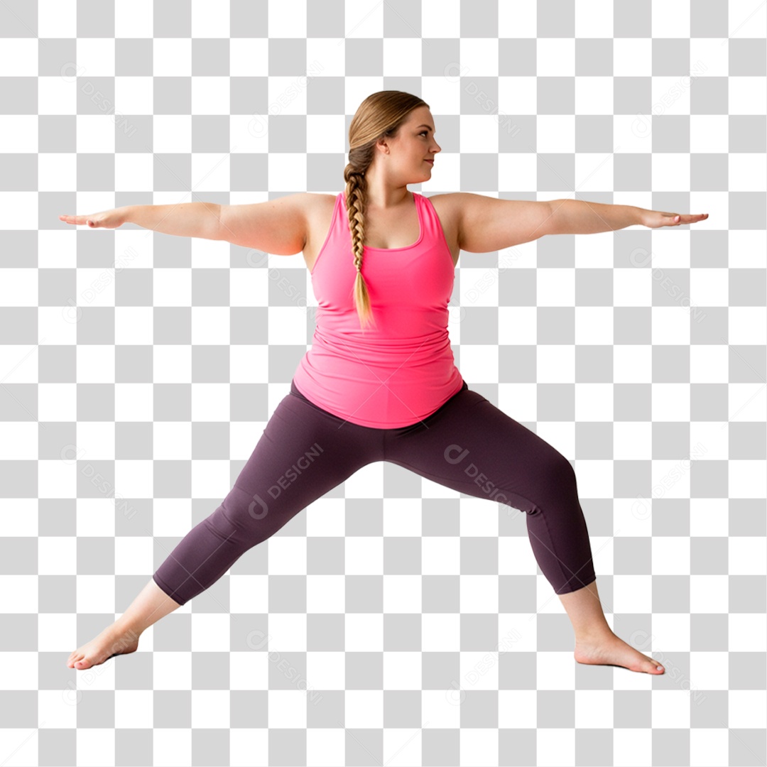 Mulher Treinando PNG Transparente