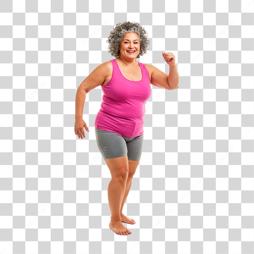 Mulher Treinando PNG Transparente